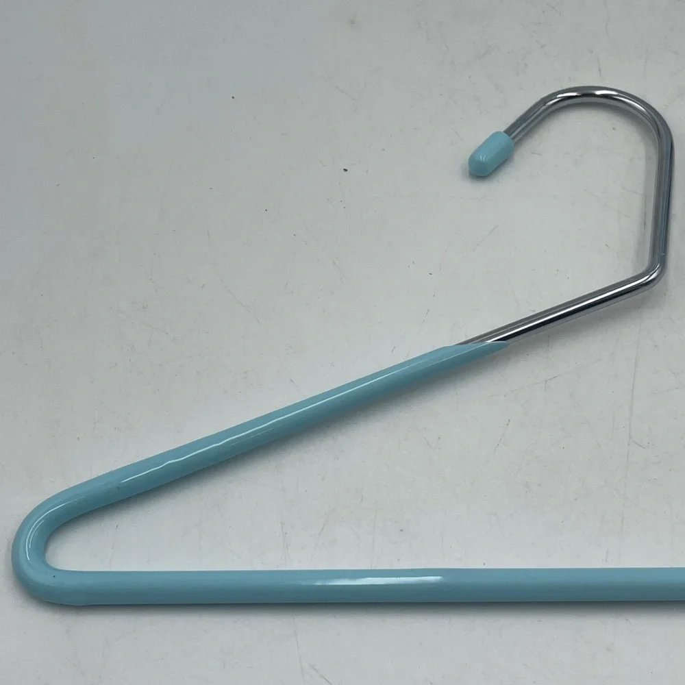 6 Closet Hangers: Pants Trousers Jeans Non-Slip Open End Silicone Coated Finish